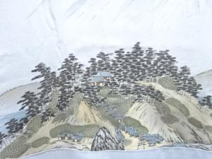 アンティーク　江の島模様男物長襦袢